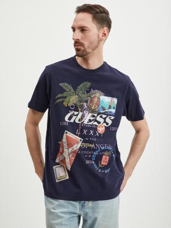 Guess Nautica Collage Tricou Albastru