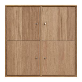 Bibliotecă în culoare naturală cu aspect de lemn de stejar suspendată 70x70 cm Mistral – Hammel Furniture