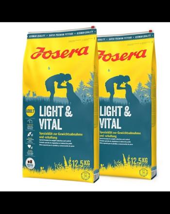 JOSERA Light&amp;Vital 2 x 12,5kg reducerea greutatii, hrana caini adulti