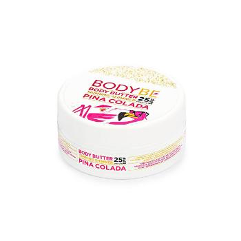BODYBE Unt pentru bronzat cu efect sclipitor Piña Colada SPF 15 (Body Butter Tanning Shimmer) 150 ml
