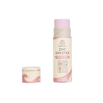 Suntribe Stick de protecție solară naturală cu zinc SPF 30 roșu retro 30 g