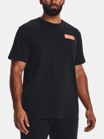 Under Armour UA Project Rock Globe HW SS Tricou Negru