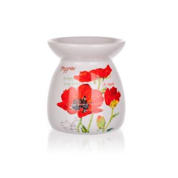 Lampa cu aromă de ceramică Red Poppy BANQUET