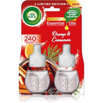 Air Wick Magic Winter Orange & Cinnamon rezervă pentru difuzorul electric duo 2x19 ml