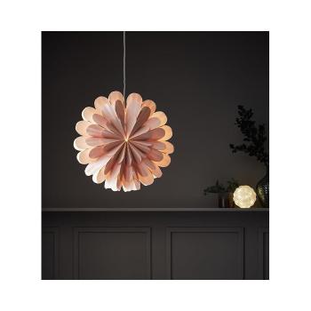 Decorațiune luminoasă suspendată Markslöjd Marigold, ø 60 cm, roz