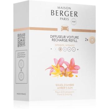 Maison Berger Paris Car Amber's Sun parfum pentru masina Refil 2 buc