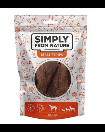 SIMPLY FROM NATURE Meat Strips Recompense Benzi de carne de cal pentru caine 80 g