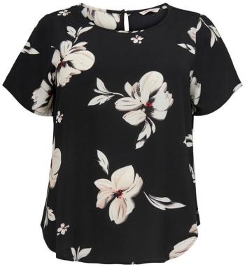 ONLY CARMAKOMA Bluză de damă CARVICA 15218353Black FLORENCE FLOWER 3XL