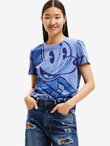 Desigual Mickey Trazos Tricou Albastru