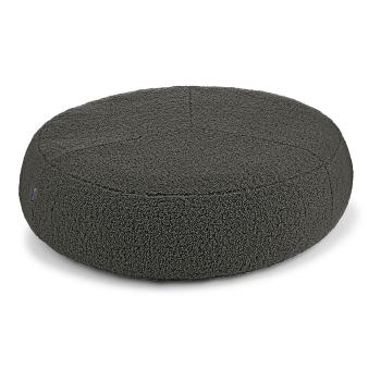 Pat  gri închis pentru câini din material bouclé ø 70 cm Senso Pouffe Graphite S/M – MiaCara