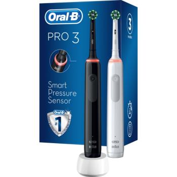 Oral B Pro3 3900 Cross Action Duo periuta de dinti electrica 2 pc