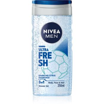 NIVEA MEN Ultra Fresh gel de dus revigorant 3 in 1 250 ml