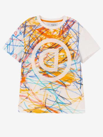 Desigual TS Liam Tricou pentru copii Alb