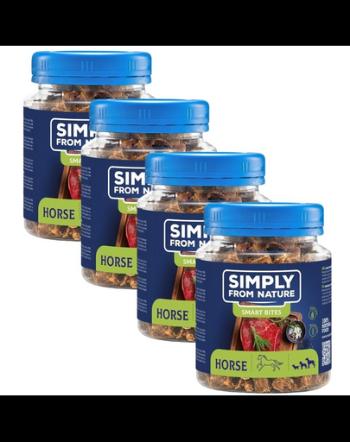 SIMPLY FROM NATURE Smart Bites Pachet recompense caini 4x130 g din cal