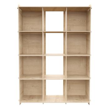 Bibliotecă cu aspect de lemn de stejar 92,5x132 cm Zimba – Kalune Design