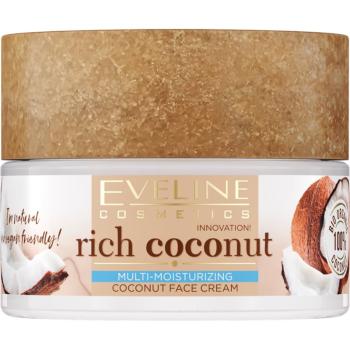 Eveline Cosmetics Rich Coconut Cremă nutrivită întinerire cu probiotice 50 ml