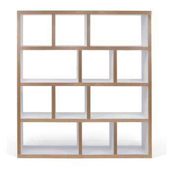 Bibliotecă albă/în culoare naturală 150x159 cm Berlin – TemaHome