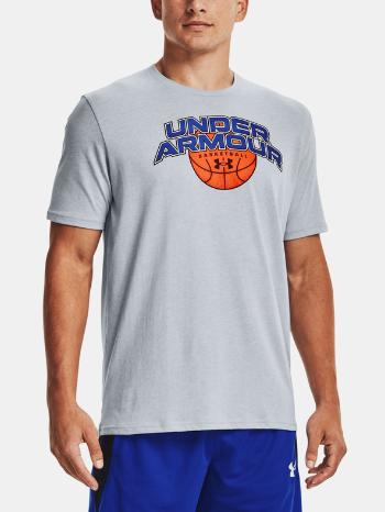 Under Armour UA BBALL BRANDED WRDMRK SS Tricou Gri