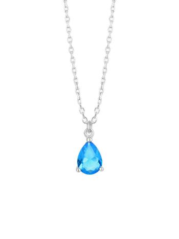 Preciosa Colier minunat cu cristal albastru Azure Candy 5402 67