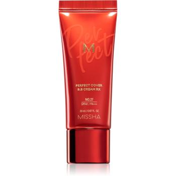 Missha M Perfect Cover RX crema BB cu protectie ridicata si filtru UV pachet mic culoare No.27 Honey Beige 20 ml