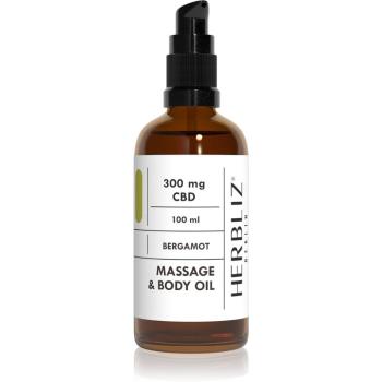 Herbliz CBD Massage Oil Bergamot ulei de masaj cu CBD 100 ml
