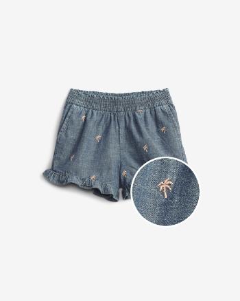 GAP Chambray Ruffle Pull-On Pantaloni scurți pentru copii Albastru