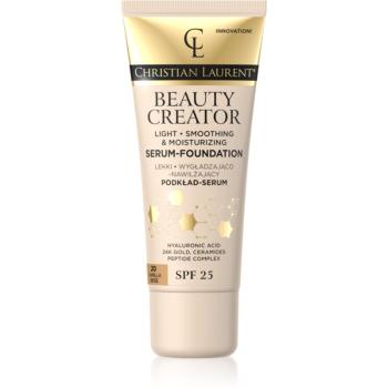 Christian Laurent Beauty Creator machiaj ușor de hidratare SPF 25 culoare 20 Vanilla Beige 30 ml