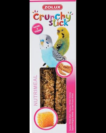 ZOLUX Crunchy Stick pentru papagali mici - mei / miere 85 g