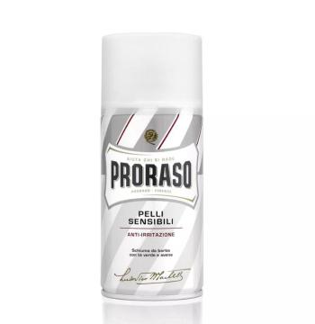 Proraso Spumă de ras Travel pentru piele sensibila White Ceai verde (Shaving Foam) 50 ml