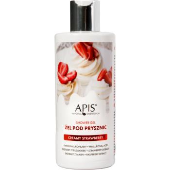 Apis Natural Cosmetics Creamy Strawberry gel de dus hidratant 300 ml