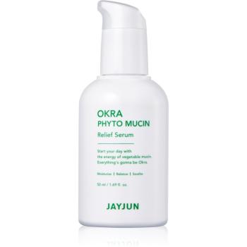 Jayjun Okra Phyto Mucin ser delicat pentru ten pentru a calma si intari pielea sensibila 50 ml