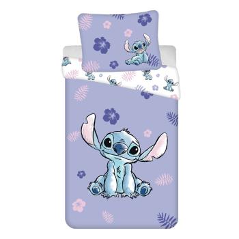 Lenjerie de pat pentru copii din bumbac pentru pat de o persoană 140x200 cm Lilo and Stitch – Jerry Fabrics