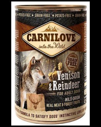 CARNILOVE Wild Meat Vension&amp;Reindeer vânat și ren 400 gr