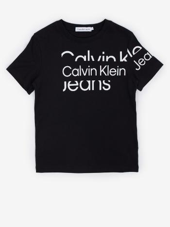 Calvin Klein Jeans Blown-Up Tricou pentru copii Negru