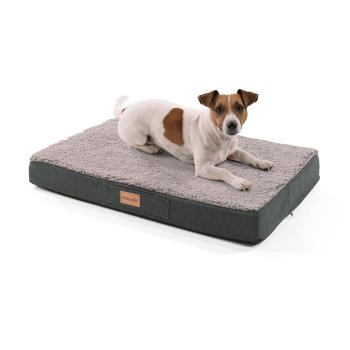Brunolie Balu, pat pentru câine, pernă pentru câine, lavabil, ortopedic, antiderapant, spumă cu memorie, dimensiunea S (72 × 8 × 50 cm)