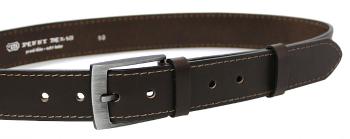 Penny Belts Curea din piele pentru bărbați 35-1-40 Maro închis 100 cm