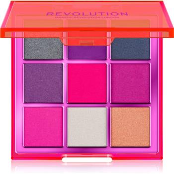 Makeup Revolution Viva Neon paletă cu farduri de ochi culoare Party Vibes 11.25 g