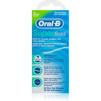Oral B Super Floss ata dentara pentru implanturi dentare Mint 50 buc