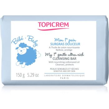 Topicrem BABY My 1st Gentle Ultra-Rich Cleansing Bar sapun gentil pentru curatare pentru bebeluși și copii mici 150 g