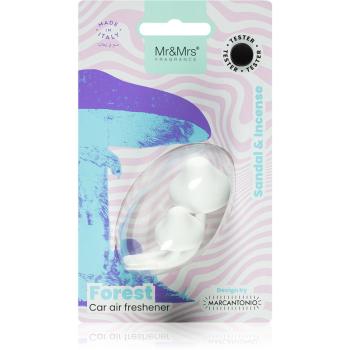 Mr & Mrs Fragrance Forest Sandal & Incense parfum pentru masina (White Mushroom) 1 buc