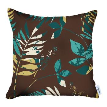 Față de pernă decorativă Mike & Co. NEW YORK Jungle Leaf, 43 x 43 cm, maro