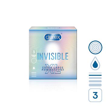Durex Prezervative Invisible XL 3 buc.