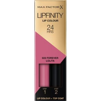 Max Factor Lipfinity Lip Colour ruj cu persistenta indelungata balsam culoare 022 Forever Lolita