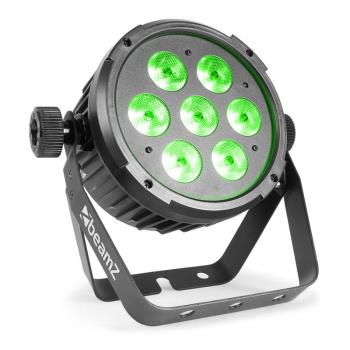 Beamz BT270 LED FLAT PAR, reflector led, 7 x 6 W, 4în1, RGBWA UV, telecomandă