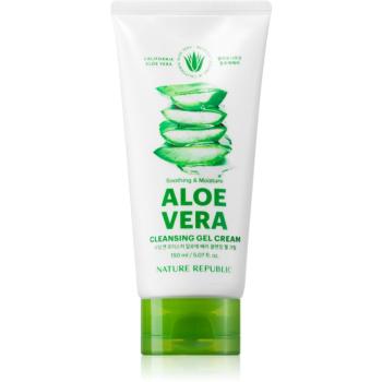 NATURE REPUBLIC Soothing & Moisture Aloe Vera Cleansing Gel Cream cremă hidratantă pentru curățare cu efect calmant 150 ml