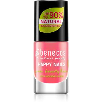 Benecos Happy Nails lac de unghii pentru ingrijire culoare Peach Sorbet 5 ml