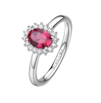 Brosway Inel elegant din argint Fancy Passion Ruby FPR75 52 mm