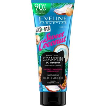 Eveline Cosmetics Food for Hair Sweet Coconut sampon hidratant pentru par fin si normal 250 ml