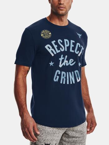 Under Armour UA Project Rock The Grind SS Tricou Albastru