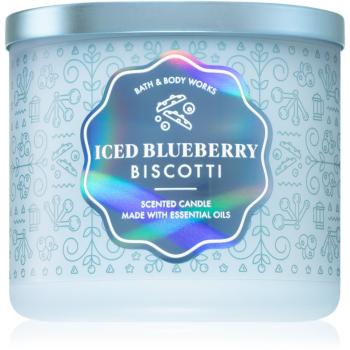 Bath & Body Works Iced Blueberry Biscotti lumânare parfumată 411 g